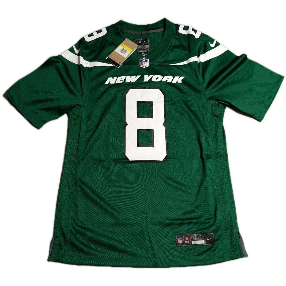 NWT Aaron Rodgers New York‎ Jets #8 Nike Game Jersey Gotham Green Mens Small NFL